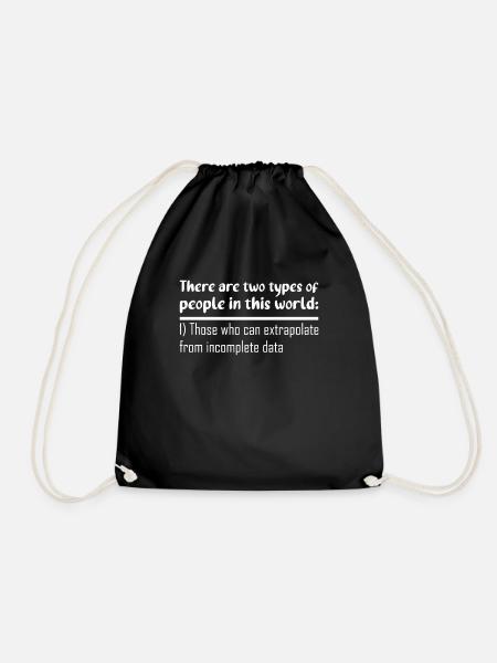 Database Data SQL Programmer Administration - Drawstring Bag - black