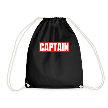 Bateau Stuff Capitaine Drôle de bateau ponton bateau - Sac de sport léger - noir - Devant