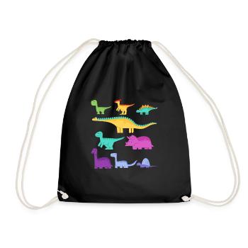 Espèces de dinosaures Dino - Sac de sport léger - noir - Devant