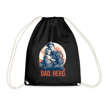 Veteran Day Dad Opa Veteranen - Turnbeutel - Schwarz - Vorne