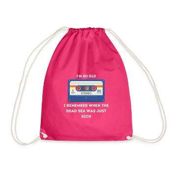 Retro -sarkastisches Alter Spruch - Turnbeutel - Fuchsia - Vorne