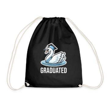 University Graduate Degree Graduate - Drawstring Bag - black - Front