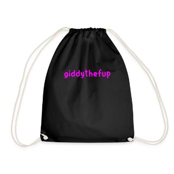 Giddythefup - Courses de chevaux - Sac de sport léger - noir - Devant