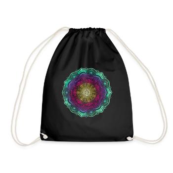 Mandala - Drawstring Bag - black - Front