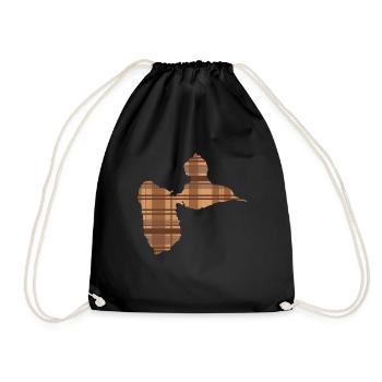 T-Shirt gwada Madrassa Brown - Turnbeutel - Schwarz - Vorne