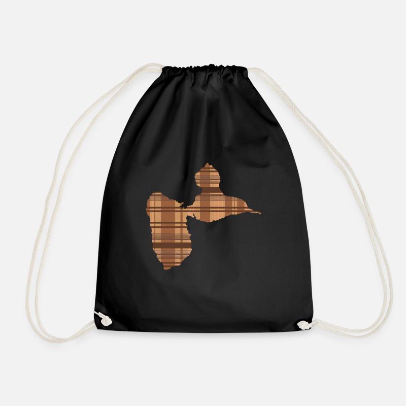 Tshirt gwada madrasse Marron - Sac de sport léger - noir