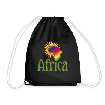 Afrique continent Wildnis Safari Roots Reggae Music - Sac de sport léger - noir - Devant
