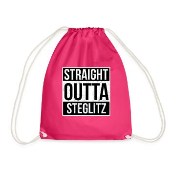 Straight Outta Steglitz - Drawstring Bag - fuchsia - Front