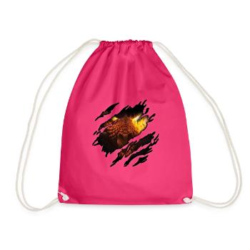 Drache in mir - Turnbeutel - Fuchsia - Vorne