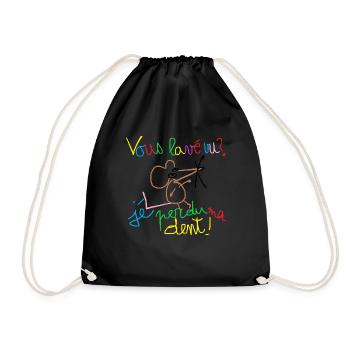 Vous lavé vu ? - Sac de sport léger - noir - Devant