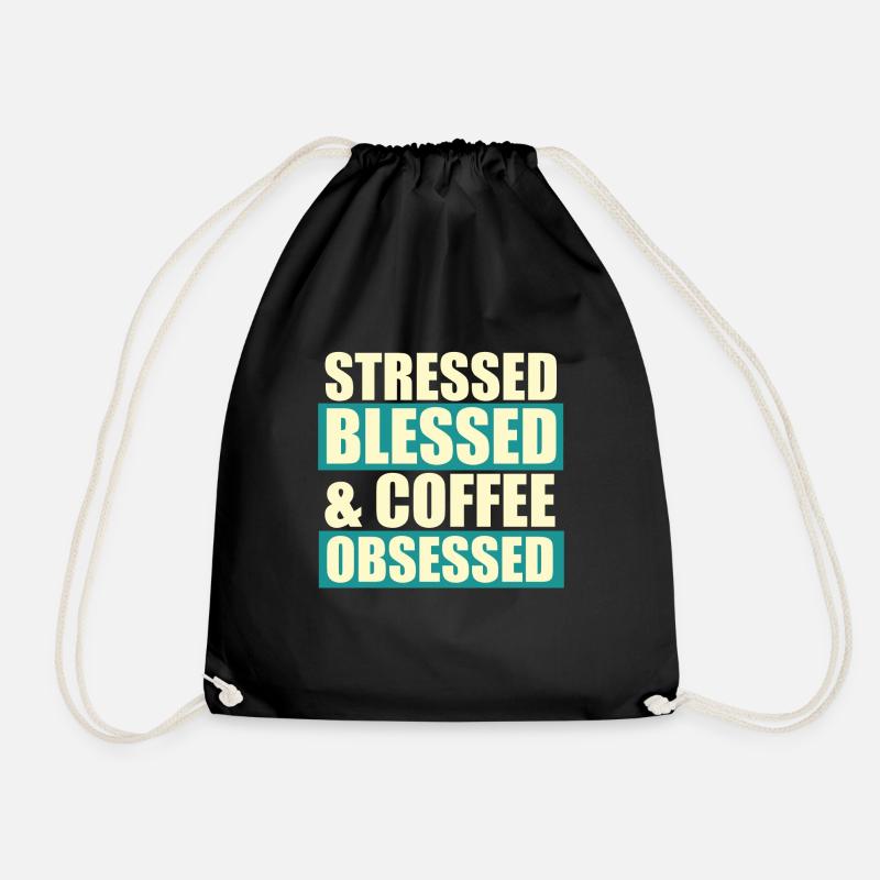 stressé béni - Sac de sport léger - noir