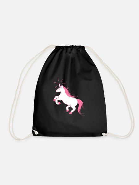 Amazing Unicorn - The Last Unicorn - Drawstring Bag - black