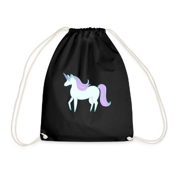 Das süße letzte Einhorn - Turnbeutel - Schwarz - Vorne