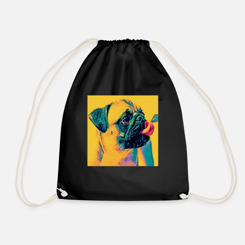 Pop-Art - Turnbeutel - Schwarz