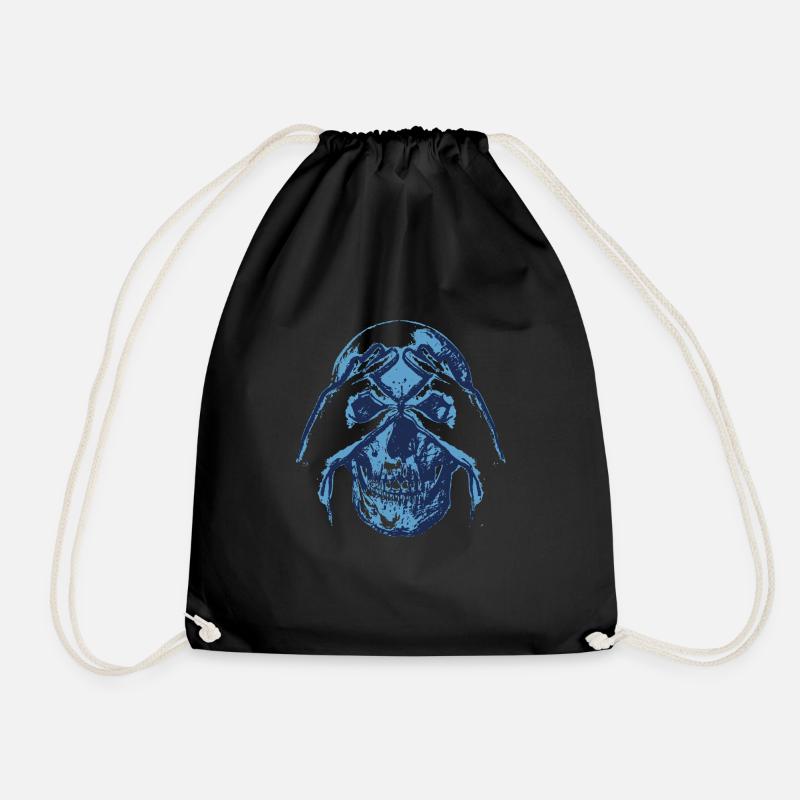 Totenkopf - Kuckuck - Geschenk - Turnbeutel - Schwarz