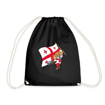 Georgia fan chien - Sac de sport léger - noir - Devant