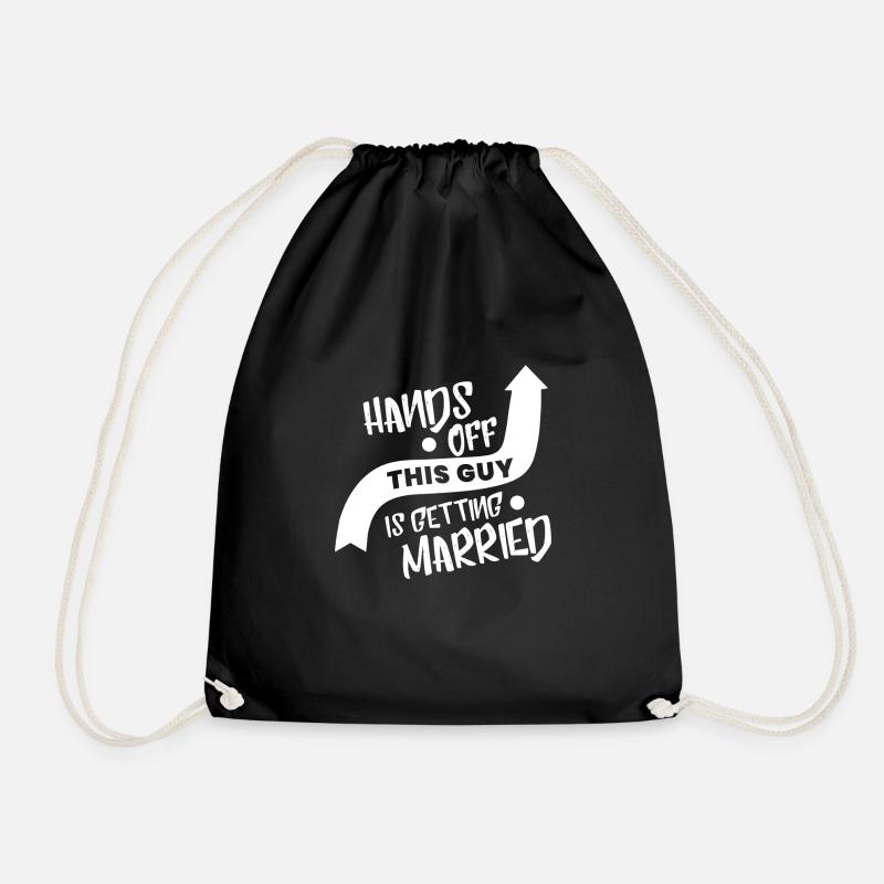 Hochzeit - zukünftiger Bräutigam - Geschenk - Turnbeutel - Schwarz
