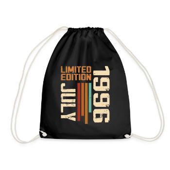 July 1996 Birthday Gift 1996 July 1996 - Drawstring Bag - black - Front