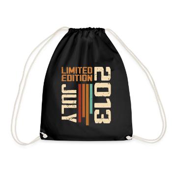 July 2013 Birthday Gift 2013 July 2013 - Drawstring Bag - black - Front