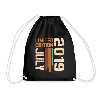 July 2019 Birthday Gift 2019 July 2019 - Drawstring Bag - black - Front