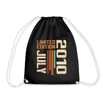 July 2010 Birthday Gift 2010 July 2010 - Drawstring Bag - black - Front
