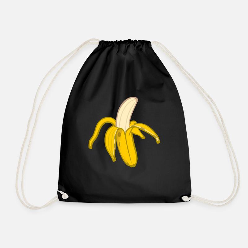Banane - Turnbeutel - Schwarz