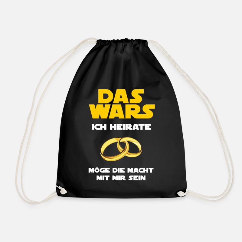 Das Wars - Ich Heirate - Junggesellenabschied - Turnbeutel - Schwarz