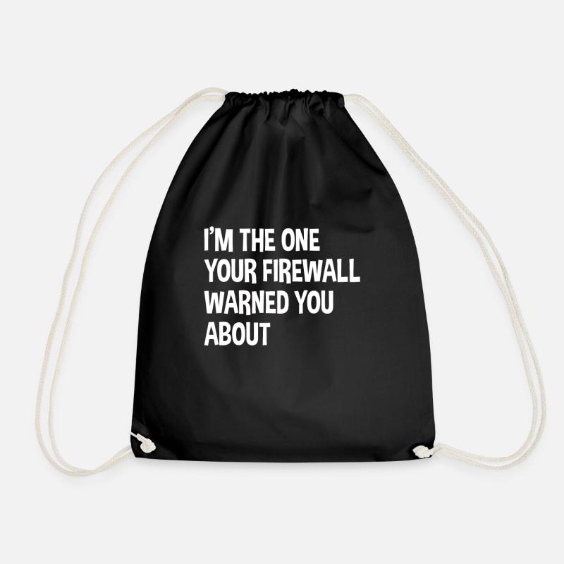 Hacker Tshirt - Turnbeutel - Schwarz