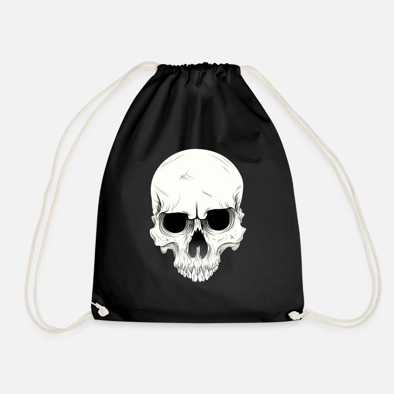 crâne crâne - Sac de sport léger - noir