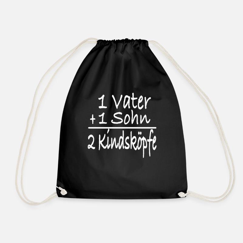 Vater und Sohn - Turnbeutel - Schwarz