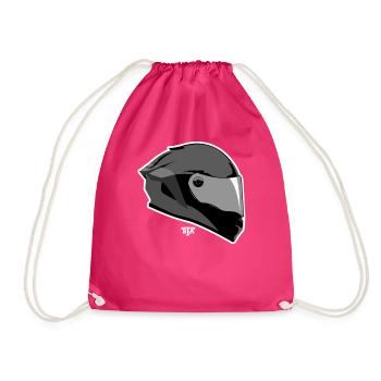 Bike Helmet - Drawstring Bag - fuchsia - Front
