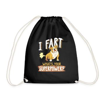 Bulldog French Bulldog propriétaire de chien - Sac de sport léger - noir - Devant