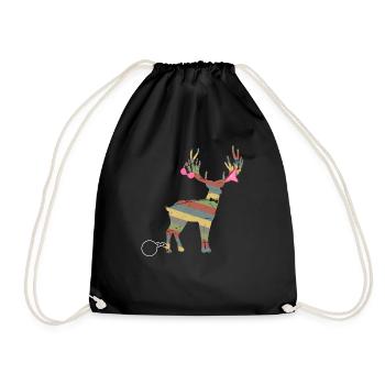 Junggesellenabschied Junggeselle Geschenkidee - Turnbeutel - Schwarz - Vorne