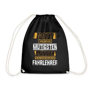 Fahrlehrer, einer der mutigsten Männer der Welt - Turnbeutel - Schwarz - Vorne