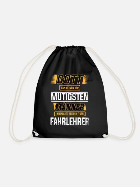 Fahrlehrer, einer der mutigsten Männer der Welt - Turnbeutel - Schwarz
