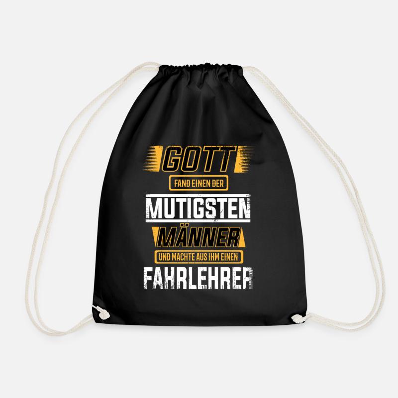 Fahrlehrer, einer der mutigsten Männer der Welt - Turnbeutel - Schwarz