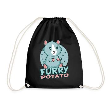 Funny guinea pig saying motif guinea pig - Drawstring Bag - black - Front