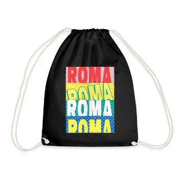 Rome Roma Italie City Font Skyline Accueil - Sac de sport léger - noir - Devant