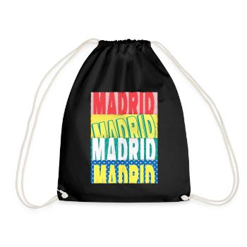 Madrid Espagne City Font Skyline Accueil - Sac de sport léger - noir - Devant