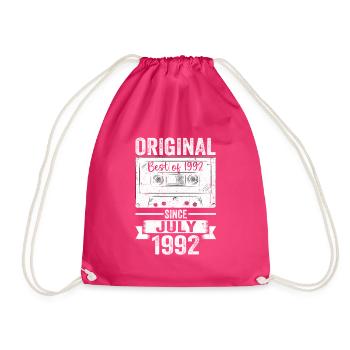 Original Juillet 1992 30ème Anniversaire Cadeau Hommes - Sac de sport léger - fuchsia - Devant