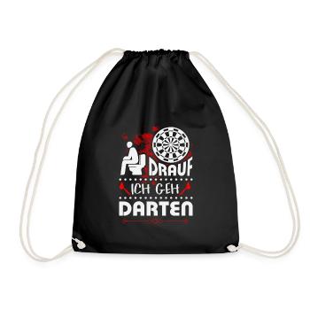 Dart T-Shirt - Turnbeutel - Schwarz - Vorne