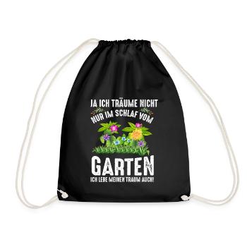 Garten - Turnbeutel - Schwarz - Vorne