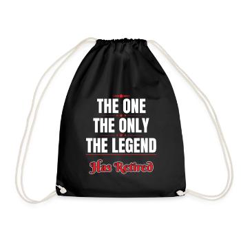 The Legend has retired Retraitée Cadeau - Sac de sport léger - noir - Devant