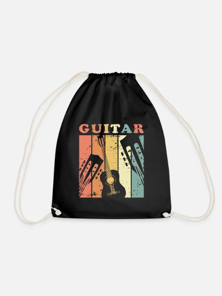Gitarre - Turnbeutel - Schwarz