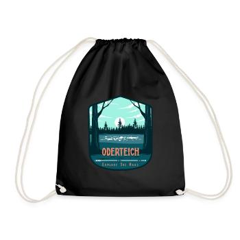 Südharz Merch - Oderteich - Turnbeutel - Schwarz - Vorne