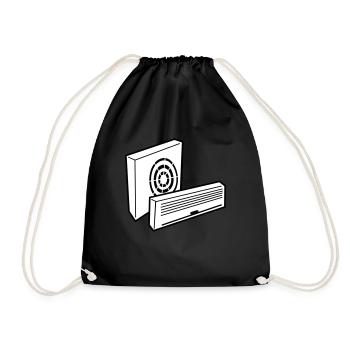 air _conditioning_c1 - Drawstring Bag - black - Front