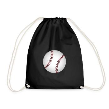 Baseball Ball Sport Sportart Amerika - Turnbeutel - Schwarz - Vorne