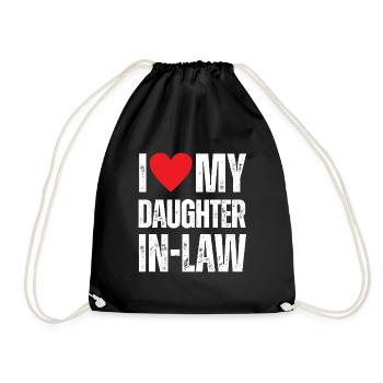 J’aime ma belle-fille - Sac de sport léger - noir - Devant