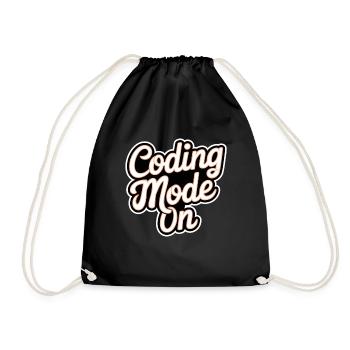 Coding Mode On 17 - Turnbeutel - Schwarz - Vorne
