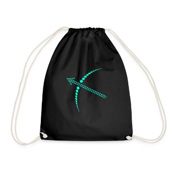 Flèche et arc - Sac de sport léger - noir - Devant